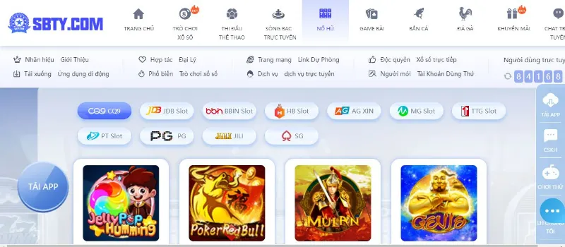 SBTY là nhà cái cung cấp game slot hàng đầu tại Việt Nam